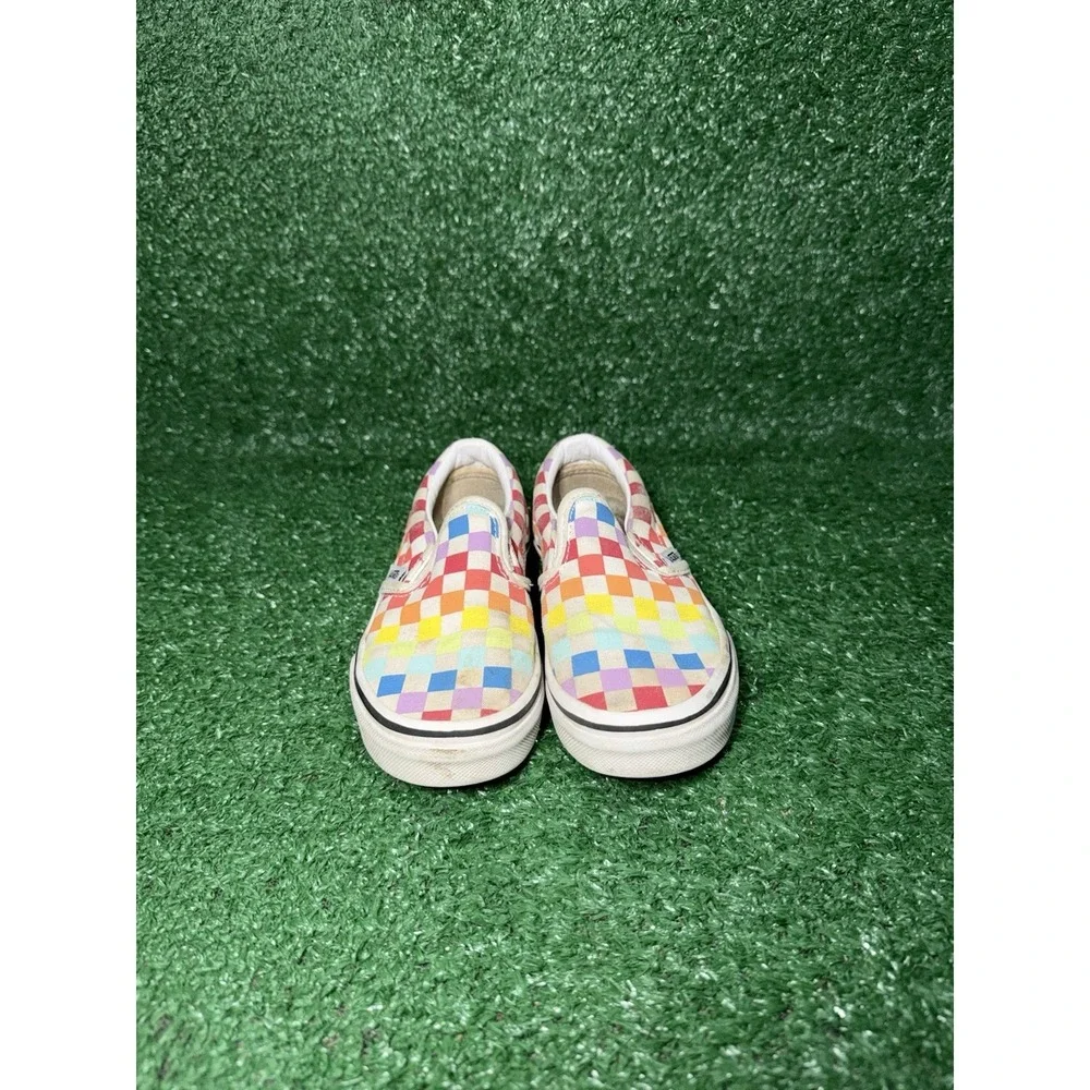 Vans Classic Slip On Checkerboard Multicolor Walking Shoe Toddler Kids‎ Size 12C